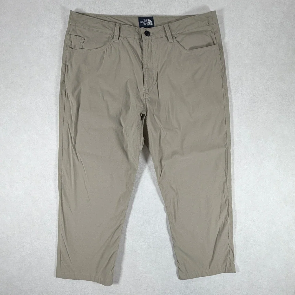 The North Face Mens 36x25 Motion Pants Tan Khaki Stretch Hiking Outdoor